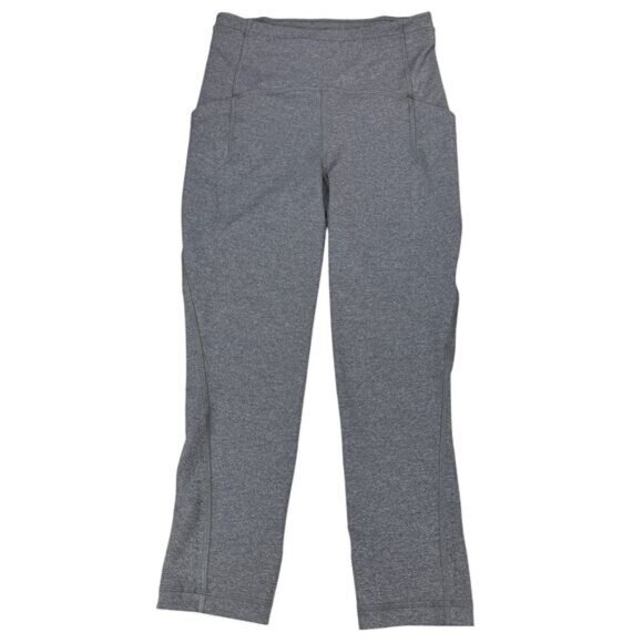 LULULEMON Swift Speed High-Rise Crop 21" Size 4 Heathered Black - Picture 5 of 8